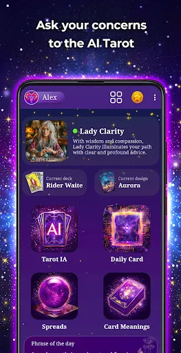 Скриншот 1 — Tarot AI - Card Reading