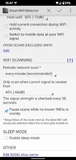 Скриншот 2 — SmartWiFiSelector: strong WiFi
