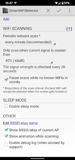 Скриншот 3 — SmartWiFiSelector: strong WiFi