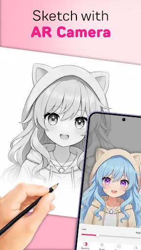 Скриншот 1 — AR Drawing: Learn & Sketch Art