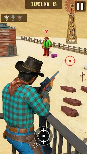 Скриншот 2 — Wild West: Sniper Gun Games