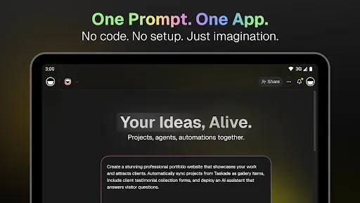 Скриншот 3 — Taskade - AI Agents, Chat Bots