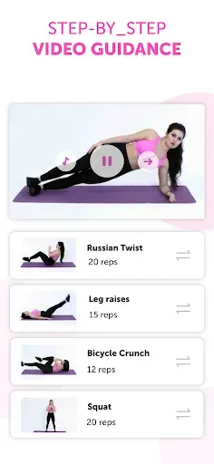 Скриншот 3 — FitHer: Workout for women