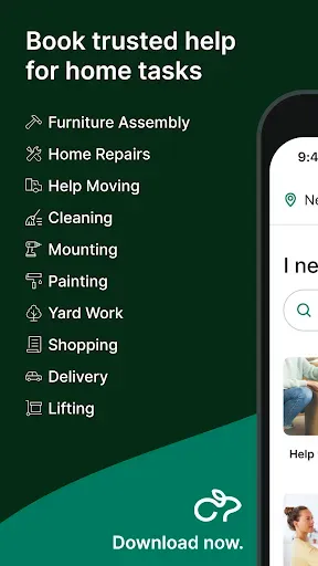 Скриншот 1 — Taskrabbit - Handyman, Errands
