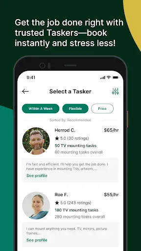 Скриншот 3 — Taskrabbit - Handyman, Errands