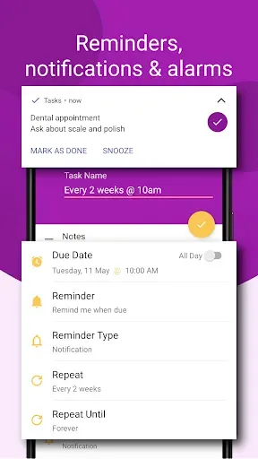 Скриншот 2 — Tasks: To Do List & Reminders