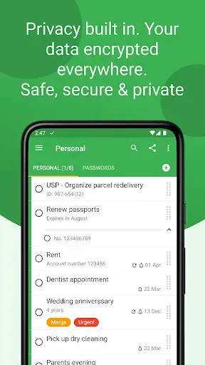Скриншот 5 — Tasks: To Do List & Reminders