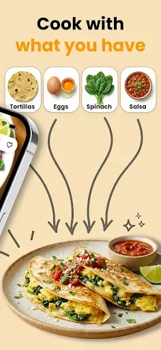 Скриншот 2 — TasteBot: AI Recipe Generator