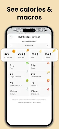 Скриншот 6 — TasteBot: AI Recipe Generator