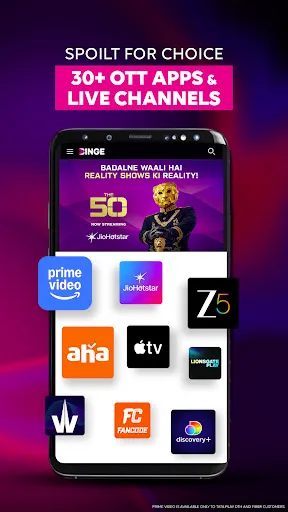 Скриншот 1 — Tata Play Binge: 30+ OTTs in 1