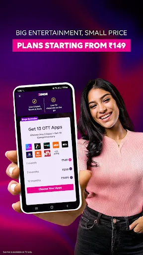 Скриншот 2 — Tata Play Binge: 30+ OTTs in 1