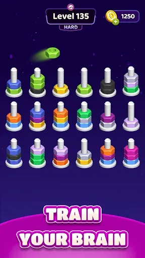 Скриншот 2 — Nut Sort Blast: Color Puzzle