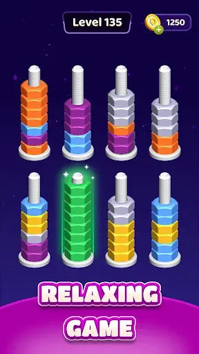 Скриншот 3 — Nut Sort Blast: Color Puzzle