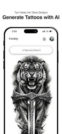 Скриншот 3 — Tatship: Tattoo Design Try On