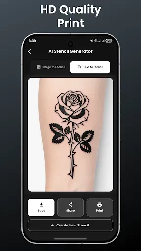 Скриншот 7 — Tattoo stencil maker