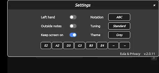 Скриншот 8 — Guitar Scales & Patterns Pro