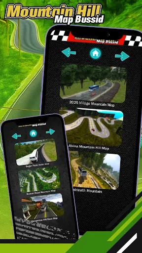 Скриншот 1 — Mountain Hill Map Bussid