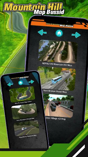 Скриншот 2 — Mountain Hill Map Bussid