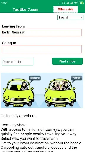 Скриншот 1 — Blablacar: Блаблакар Попутчики