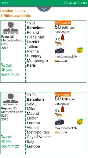 Скриншот 3 — Blablacar: Блаблакар Попутчики