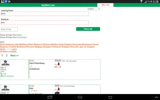 Скриншот 7 — Blablacar: Блаблакар Попутчики