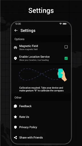 Скриншот 4 — Compass App: Direction Compass