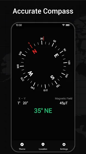 Скриншот 5 — Compass App: Direction Compass