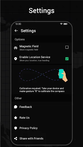 Скриншот 8 — Compass App: Direction Compass
