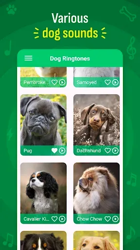 Скриншот 2 — Dog Sound Ringtones Wallpapers
