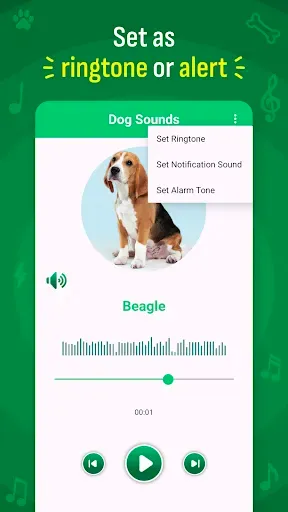 Скриншот 3 — Dog Sound Ringtones Wallpapers