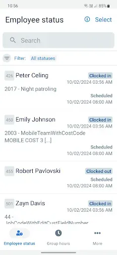 Скриншот 1 — TimeClock Plus Manager
