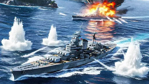 Скриншот 1 — Naval Frontline:WWII Хардкор