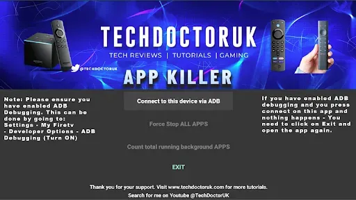 Скриншот 1 — TDUK APP Killer