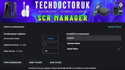 Скриншот 4 — TDUK Screensaver Manager