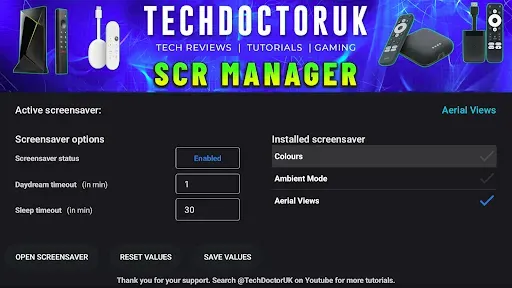 Скриншот 6 — TDUK Screensaver Manager