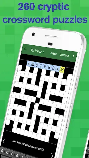 Скриншот 1 — Cryptic Crossword Lite