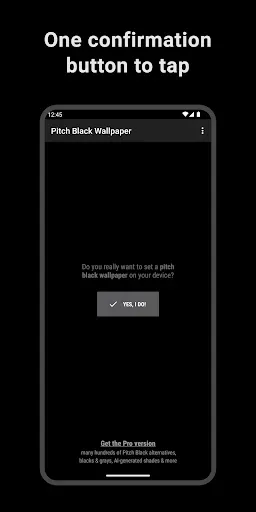 Скриншот 1 — Pitch Black Wallpaper