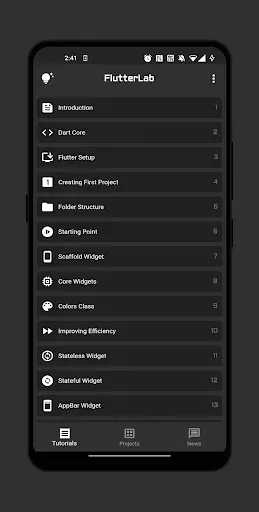Скриншот 1 — FlutterLab
