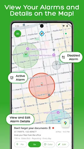 Скриншот 3 — GPS Alarm — по месту