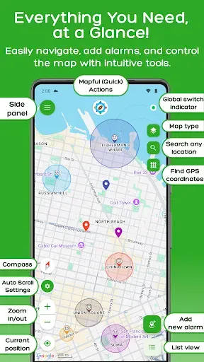 Скриншот 6 — GPS Alarm — по месту