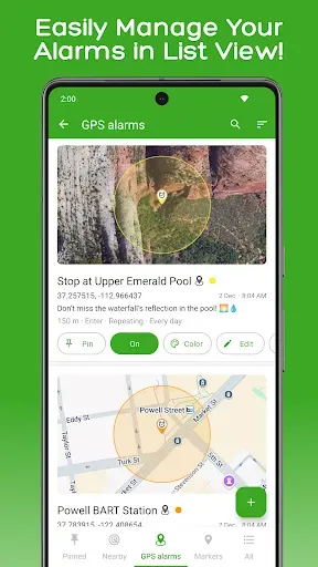 Скриншот 7 — GPS Alarm — по месту