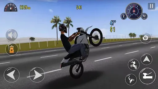 Скриншот 1 — Moto Wheelie 3D - Bike Games