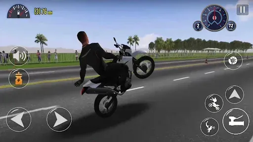 Скриншот 2 — Moto Wheelie 3D - Bike Games