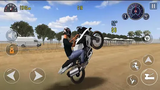 Скриншот 3 — Moto Wheelie 3D - Bike Games