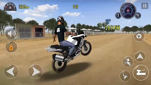 Скриншот 4 — Moto Wheelie 3D - Bike Games