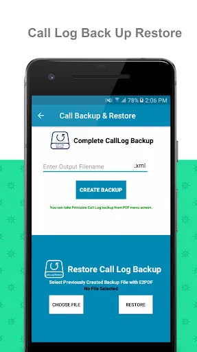 Скриншот 3 — E2PDF SMS Call Backup Restore