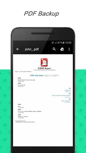 Скриншот 4 — E2PDF SMS Call Backup Restore