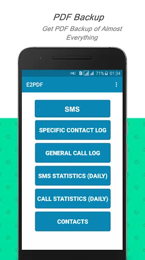 Скриншот 5 — E2PDF SMS Call Backup Restore