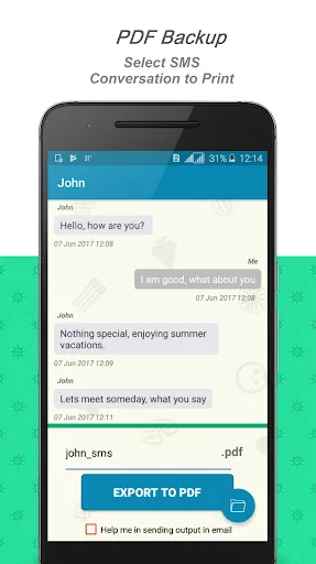 Скриншот 6 — E2PDF SMS Call Backup Restore