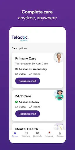 Скриншот 1 — Teladoc Health